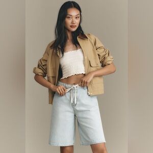 Anthropologie Pilcro Classic Bermuda Denim Shorts